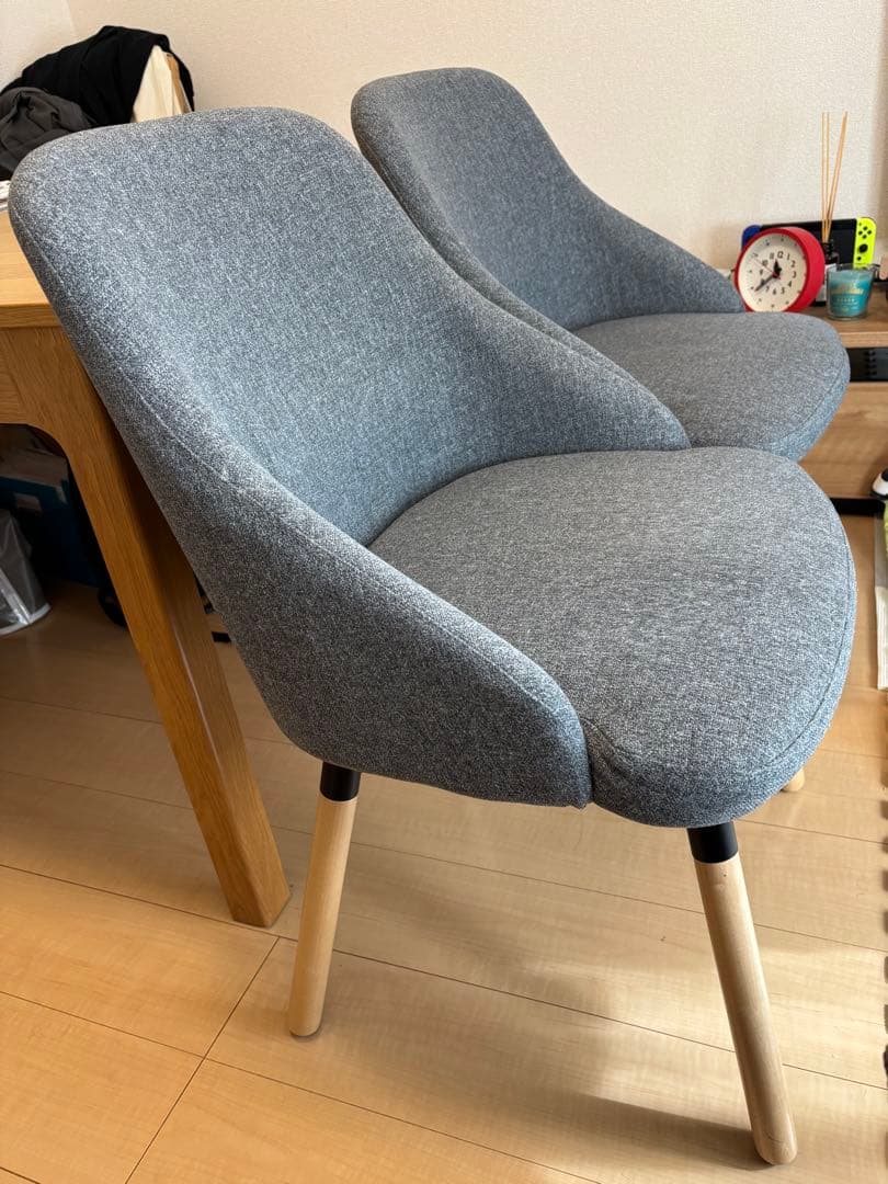 【値下げ交渉可】IKEA ヤンオロフ　グレー　2脚