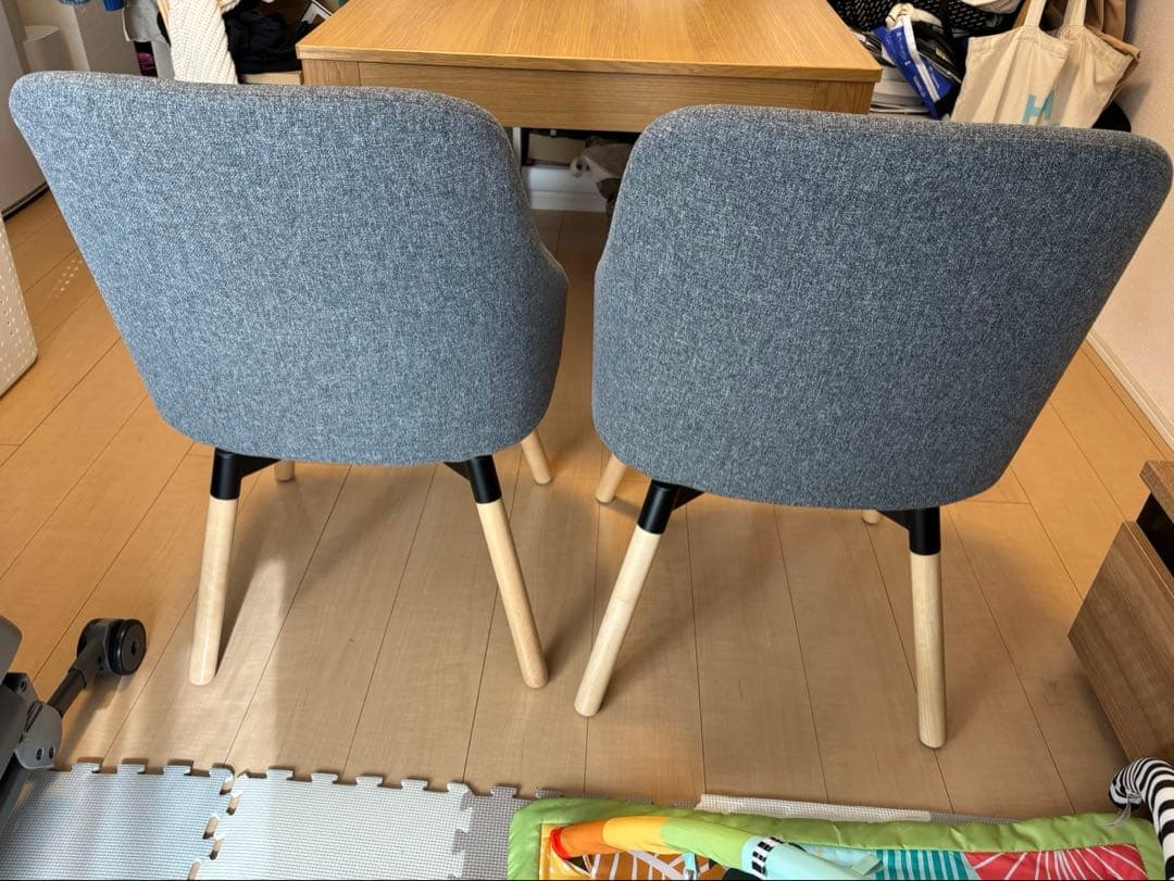 【値下げ交渉可】IKEA ヤンオロフ　グレー　2脚