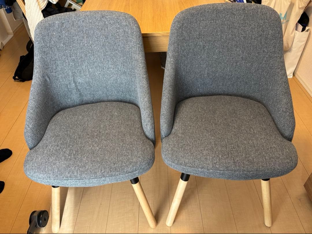 【値下げ交渉可】IKEA ヤンオロフ　グレー　2脚