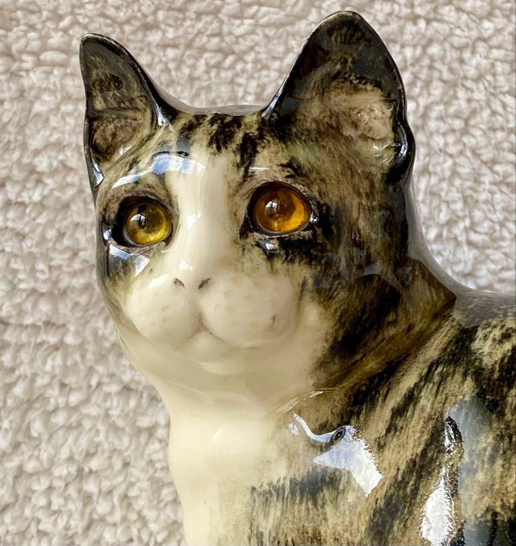 モデルNo.22 ウィンスタンレイキャット　初期作品　見返り猫　貫入無し❣️