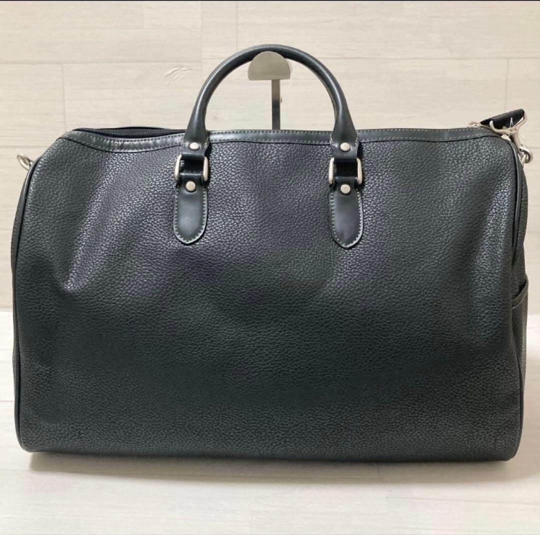 【新品】✨ピエール カルダン✨ボストンバッグ シボ革 ブラック 黒 2way