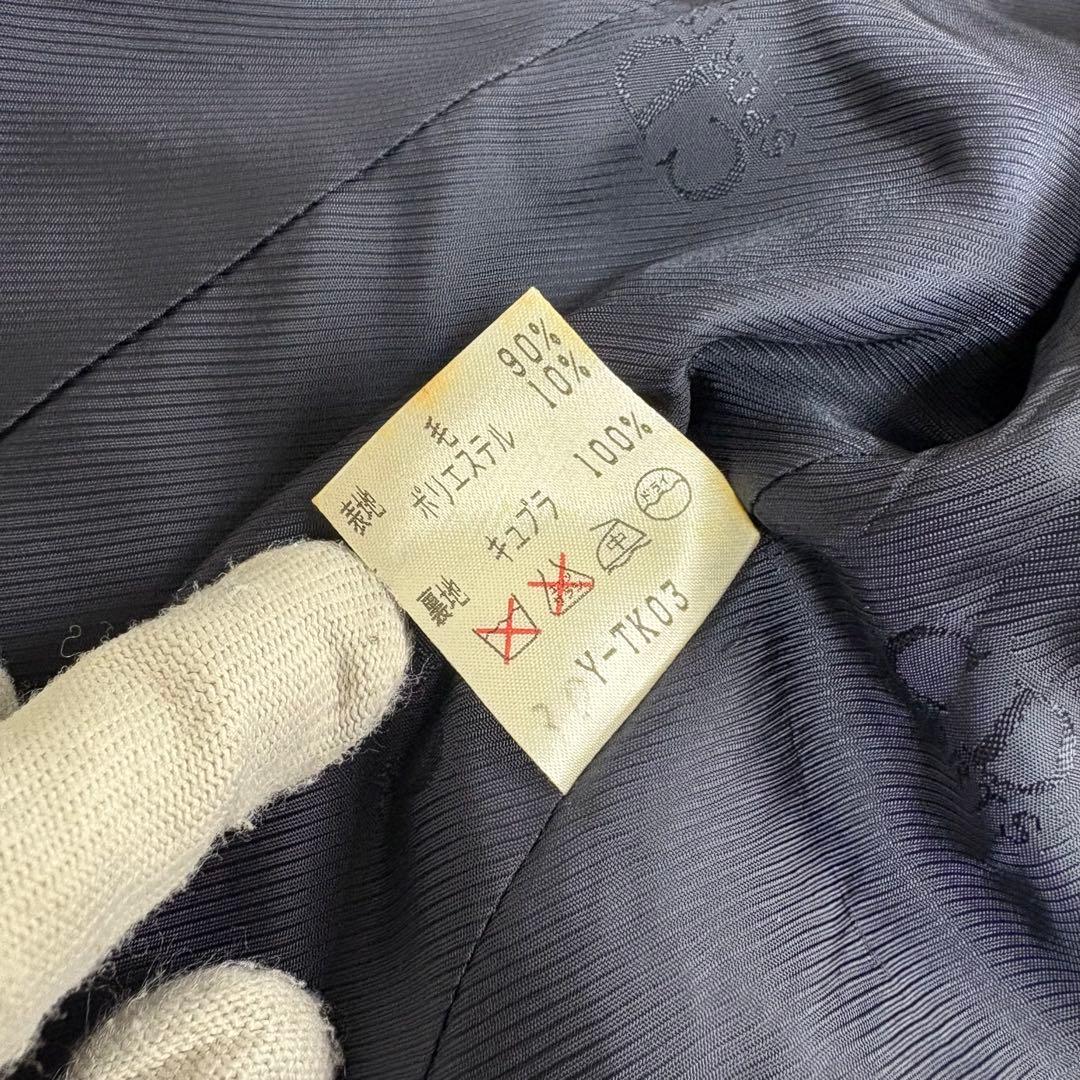 Christian Dior 紺ブレ CDロゴ 金ボタン エンブレムワッペン