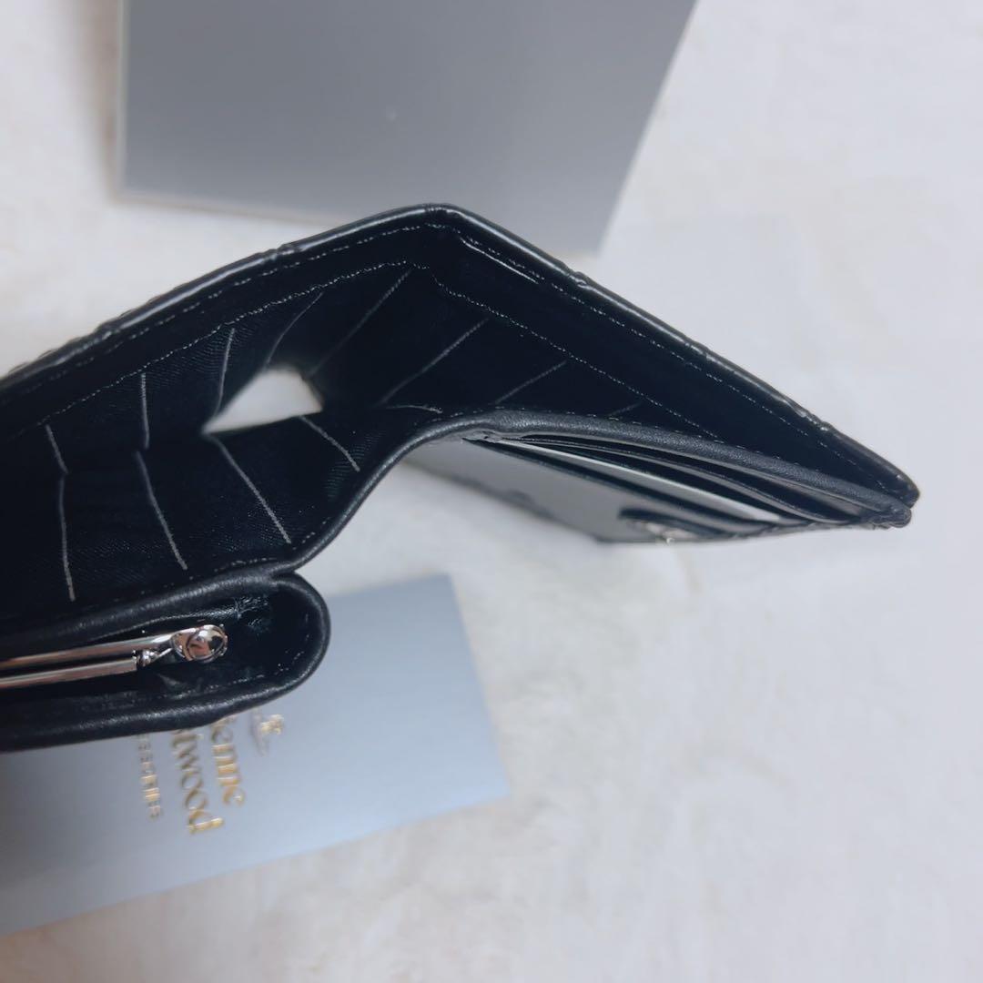 Vivienne Westwood ブラック 二つ折り財布
