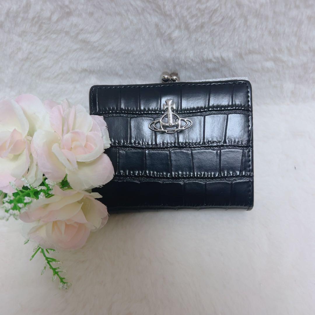Vivienne Westwood ブラック 二つ折り財布