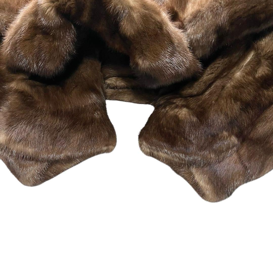 裾周り170cm サガミンクロイヤル 激レア デミバフミンク ファーコート XL