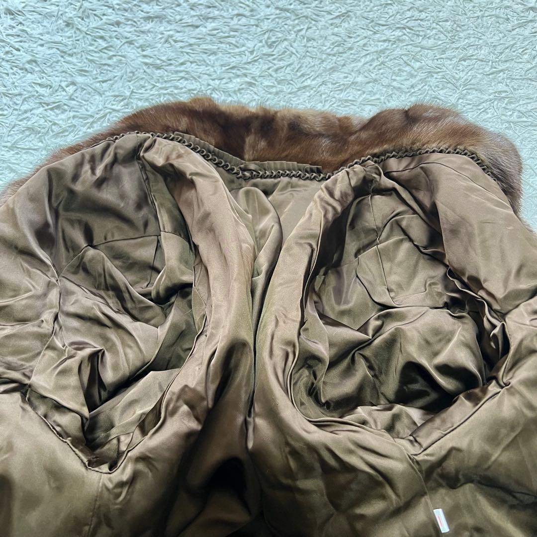 裾周り170cm サガミンクロイヤル 激レア デミバフミンク ファーコート XL