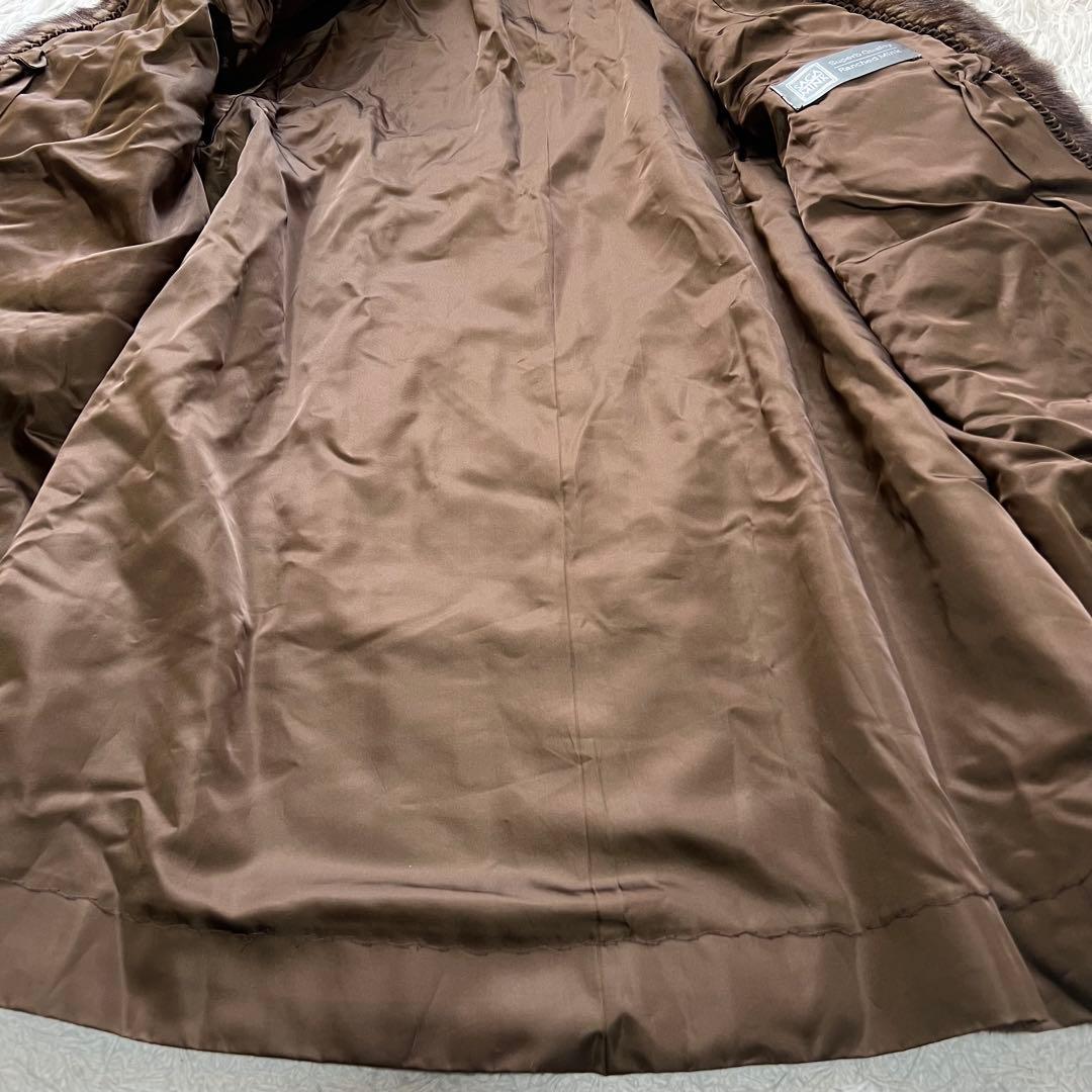 裾周り170cm サガミンクロイヤル 激レア デミバフミンク ファーコート XL