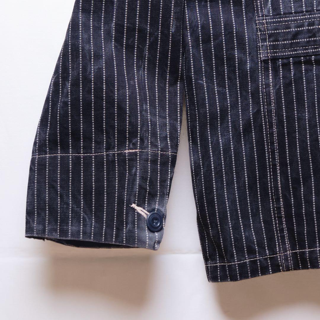 Sugar Cane ダークネイビー ストライプ カバーオール サイズ38