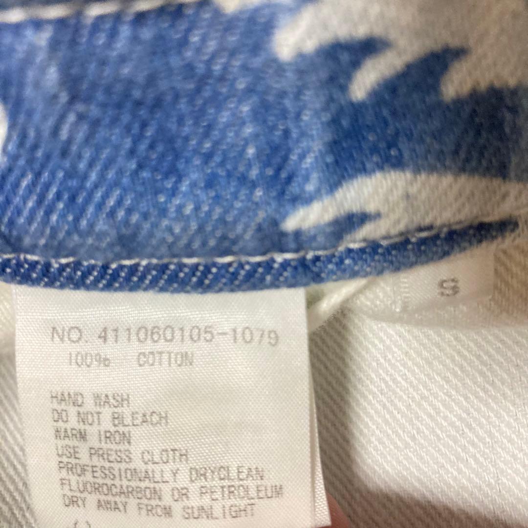 ほぼ未使用　希少　ロンハーマンヴィンテージ　花柄　総柄　ブルー　サロペット