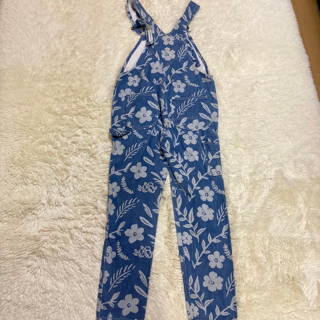 ほぼ未使用　希少　ロンハーマンヴィンテージ　花柄　総柄　ブルー　サロペット