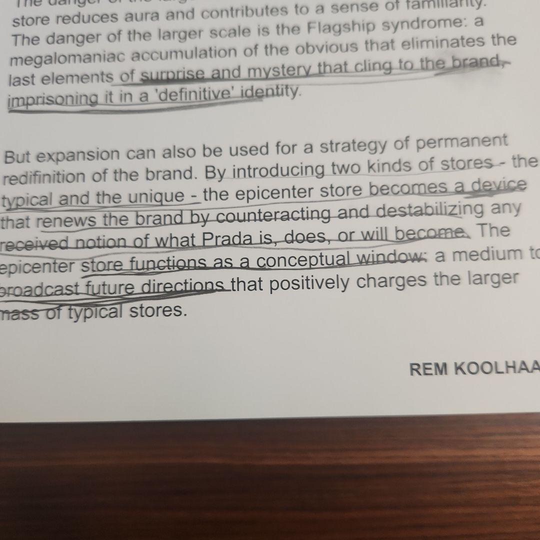 プラダ Rem Koolhaas: Projects For Prada