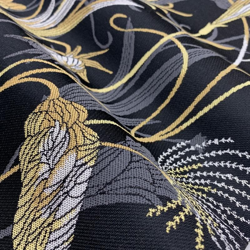 508my75◇モダン アート 植物文 六通 袋帯◇美品