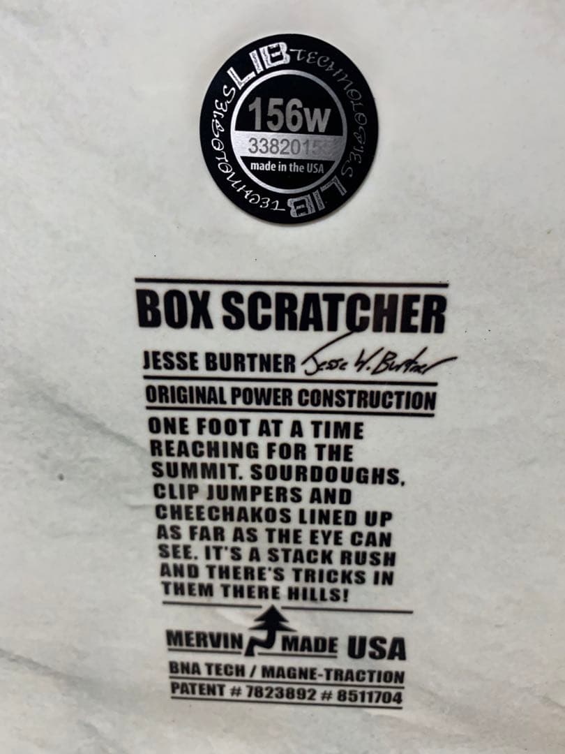 N*J様 Libtech リブテック　156w boxscrtacher