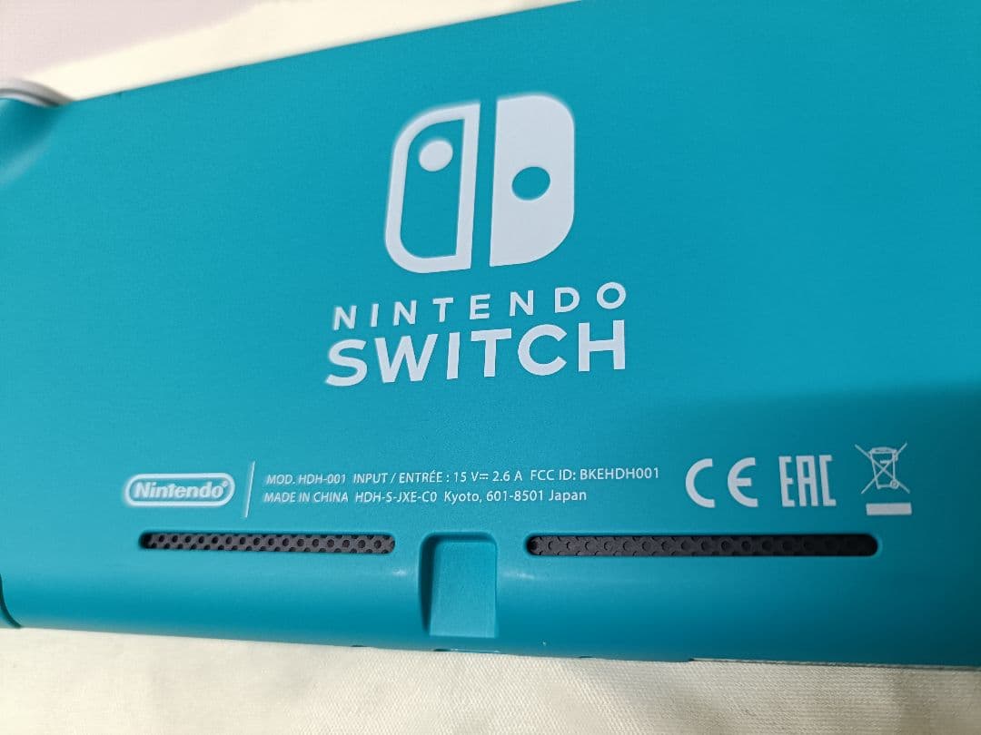 switch lite本体と電源ケーブル及びケース