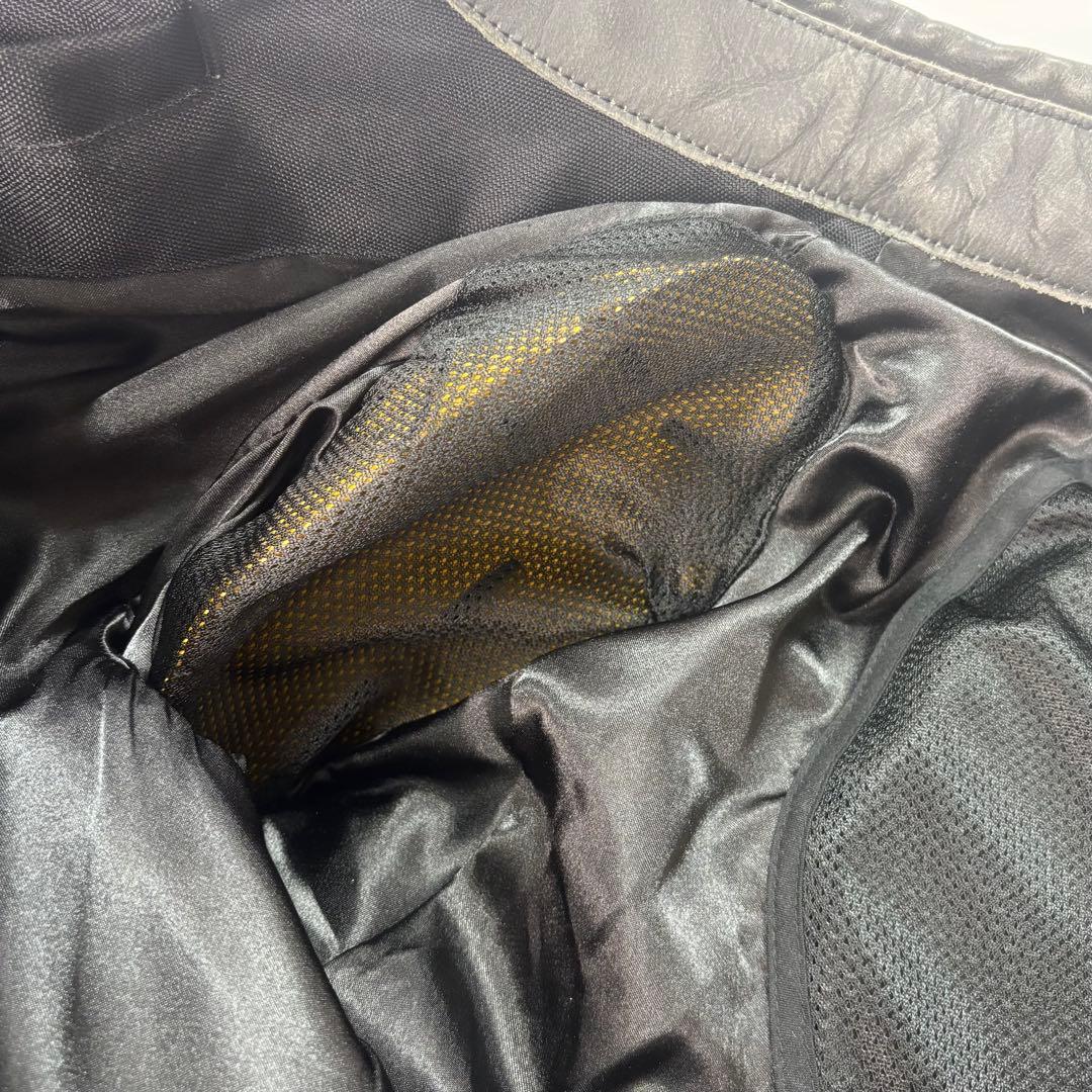 コミネ(KOMINE)バイク用 シングルライダースレザー 本革 牛革 XL