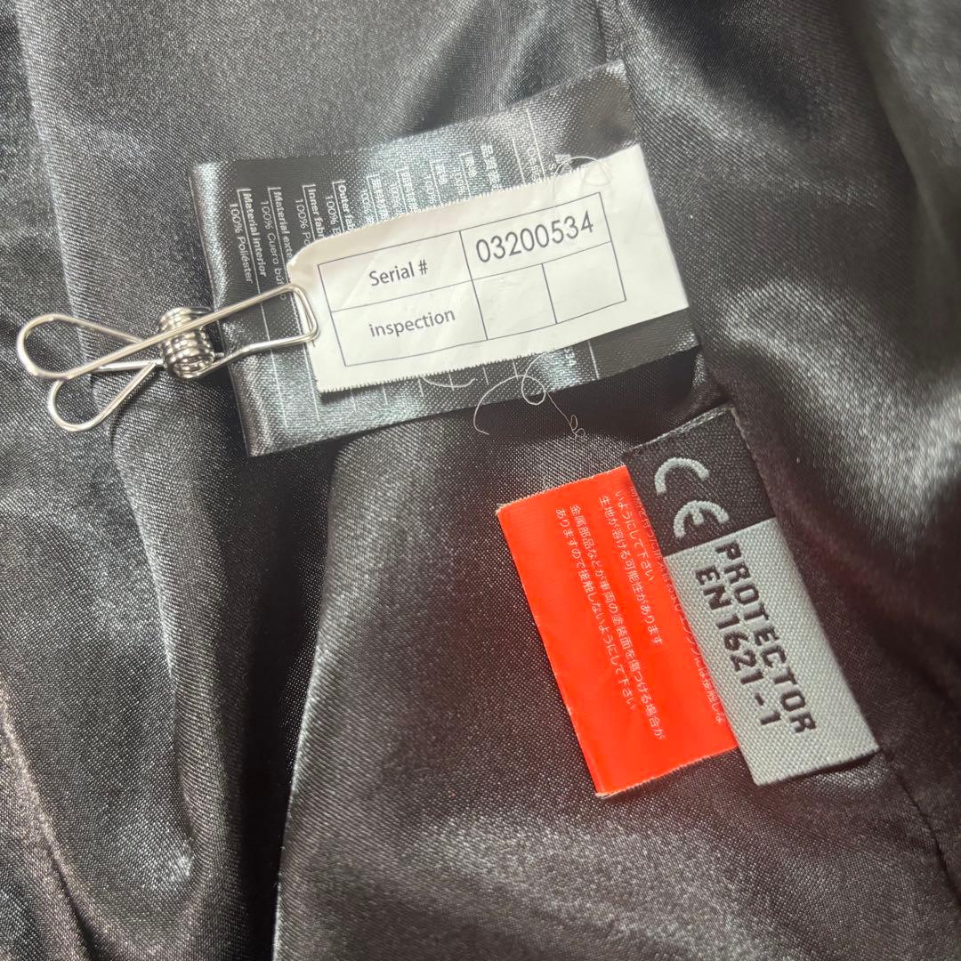 コミネ(KOMINE)バイク用 シングルライダースレザー 本革 牛革 XL