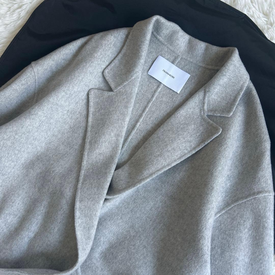 美品✨人気色 フレームワーク リバーショートコート ダブルファイス 近年