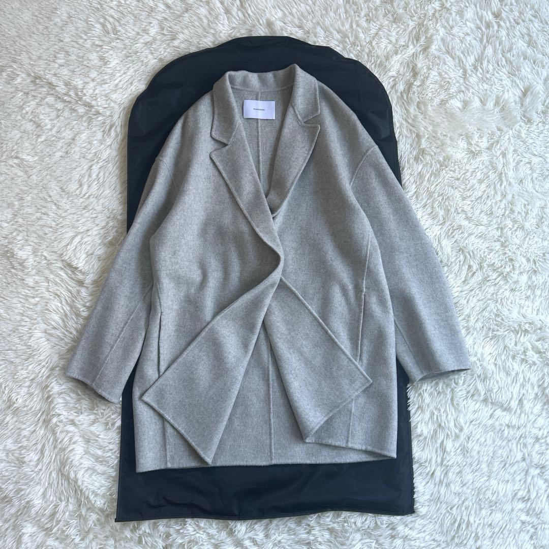 美品✨人気色 フレームワーク リバーショートコート ダブルファイス 近年