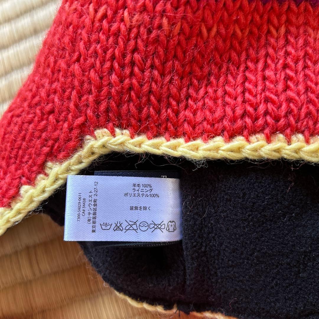 ARC'TERYX 耳あて付きニット帽 赤紫 アークテリクス