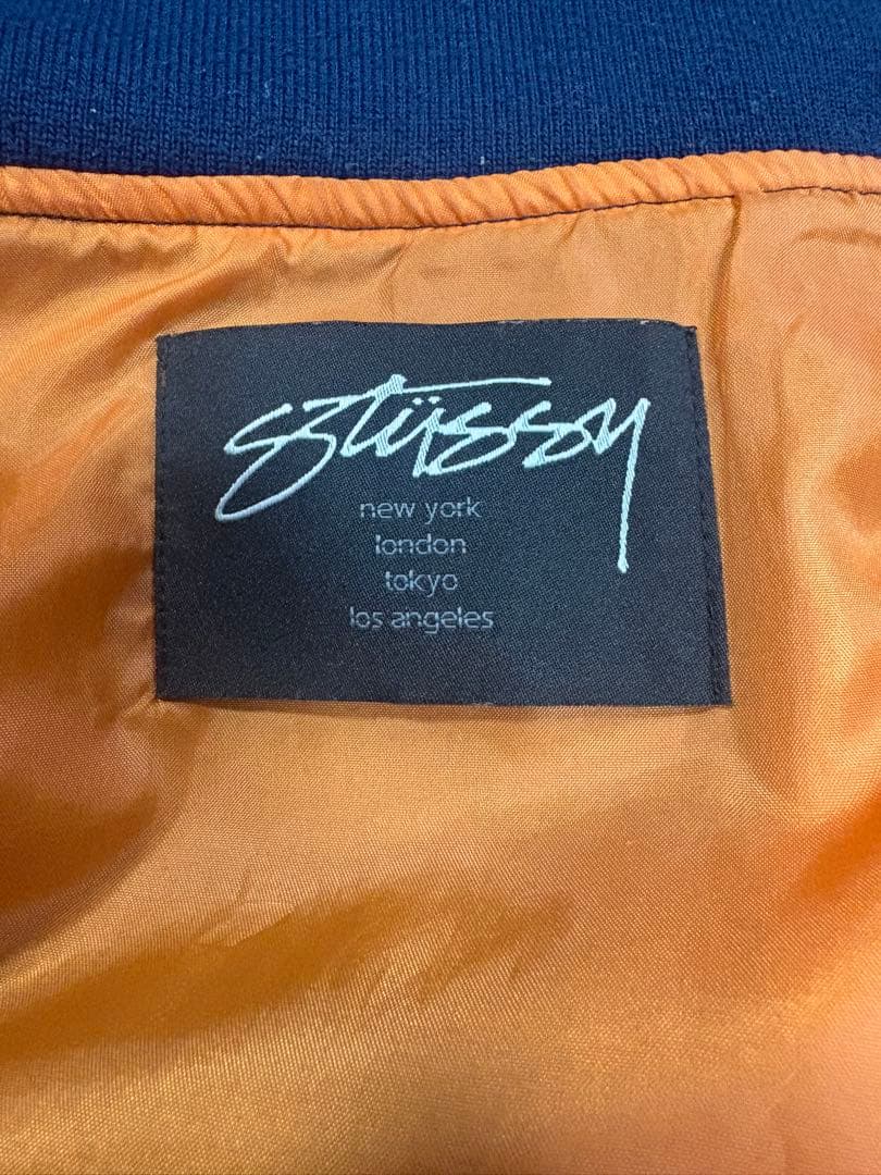 90s old stussy MA-1 ジャケットstussy crew