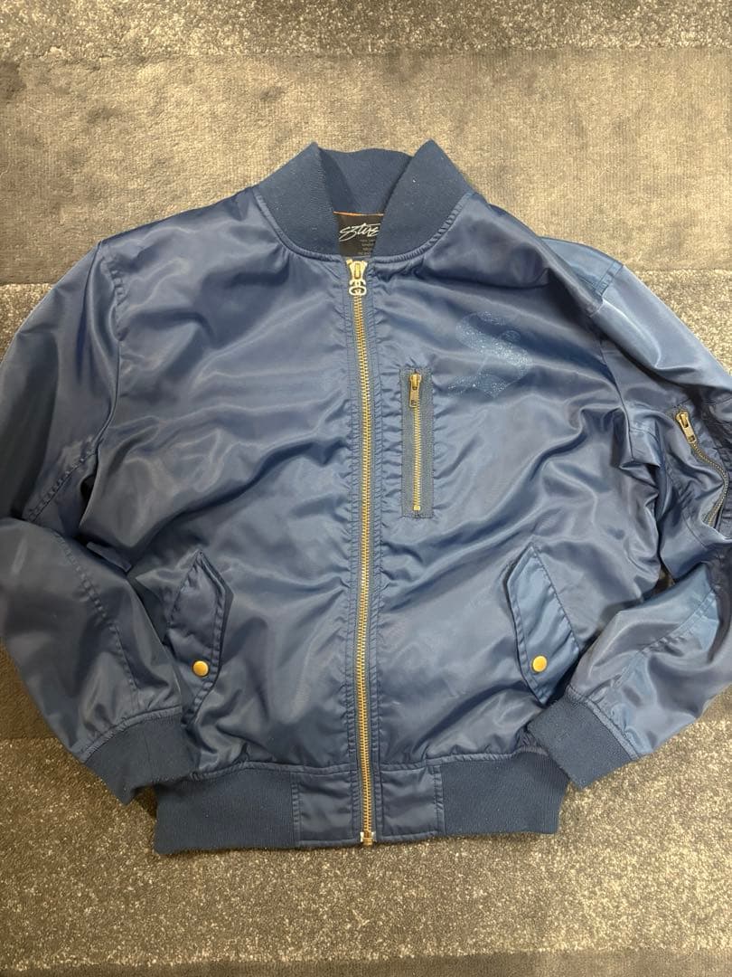 90s old stussy MA-1 ジャケットstussy crew