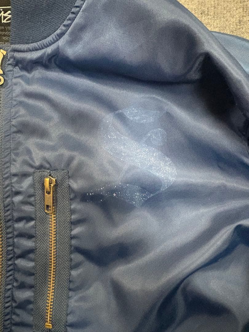 90s old stussy MA-1 ジャケットstussy crew