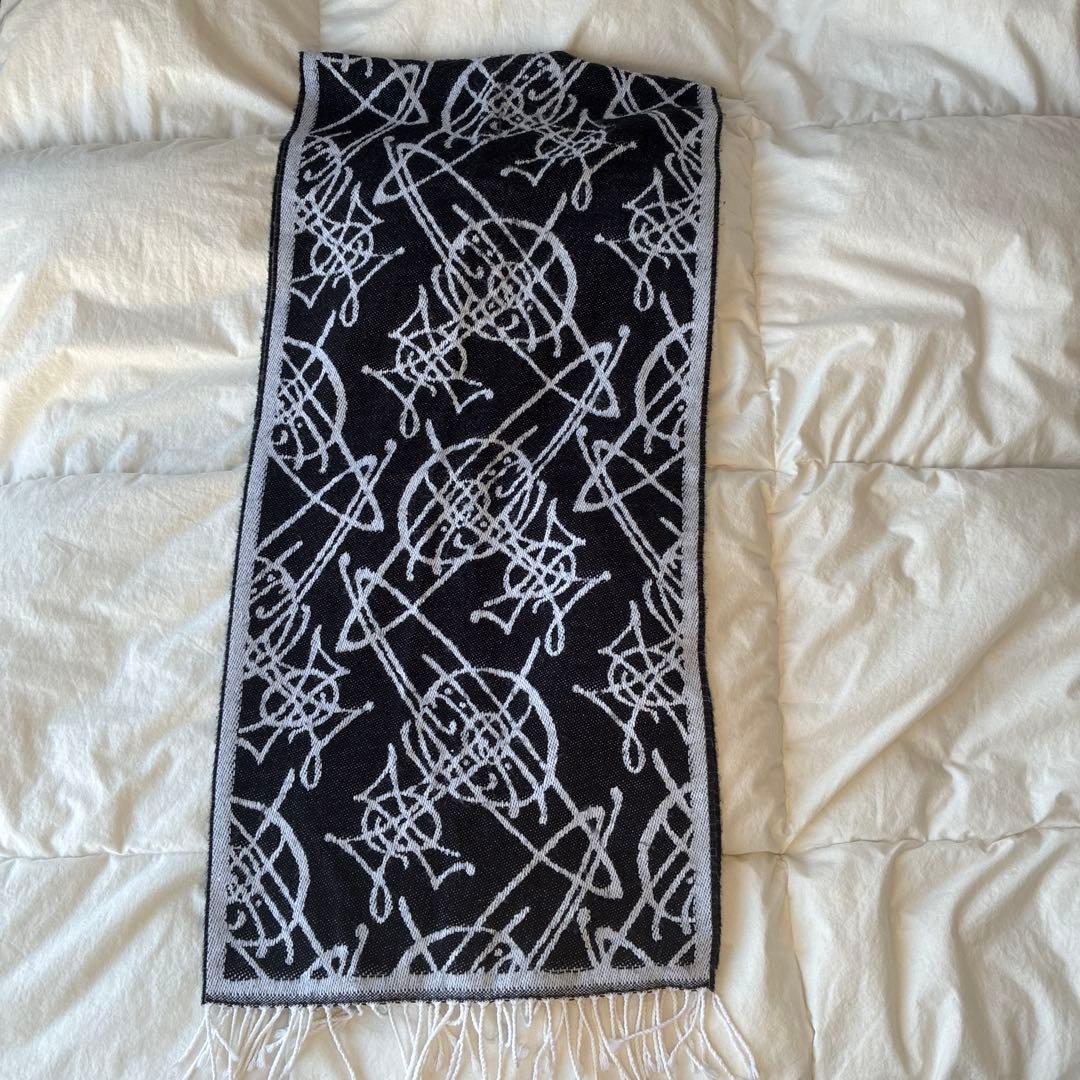 vivienne westwood オーブ柄マフラー　廃盤　イタリア製