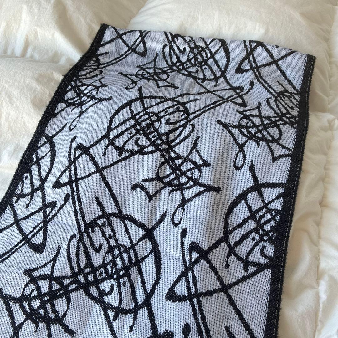 vivienne westwood オーブ柄マフラー　廃盤　イタリア製