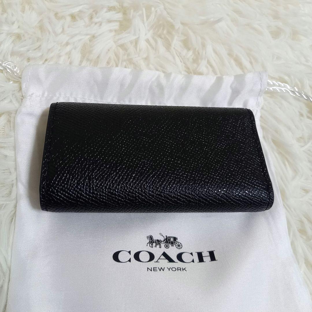 専用✨未使用級✨ コーチ 6連キーケース キーリング付き ブラック