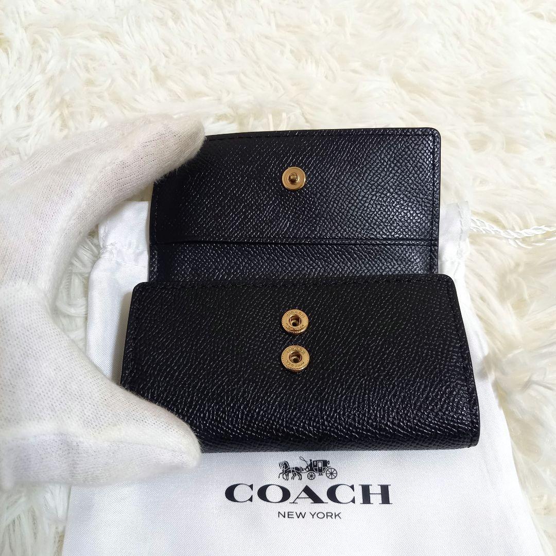 専用✨未使用級✨ コーチ 6連キーケース キーリング付き ブラック