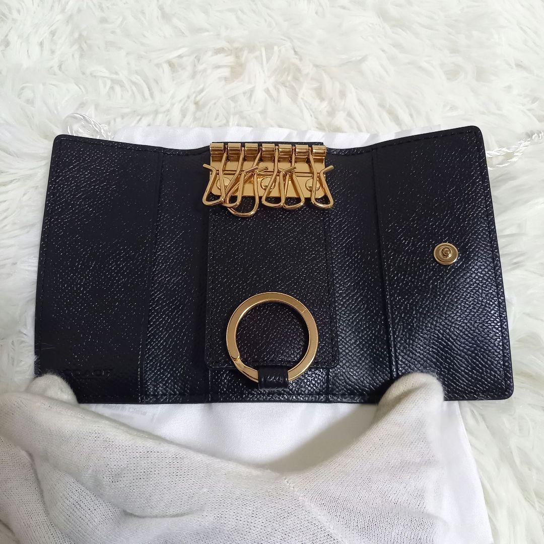 専用✨未使用級✨ コーチ 6連キーケース キーリング付き ブラック