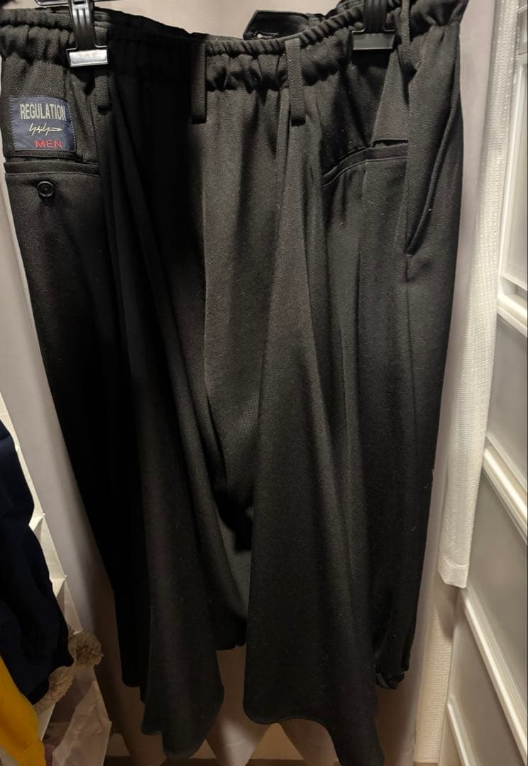 YOHJI YAMAMOTO POUR HOMME ウールギャバ カラスパンツ