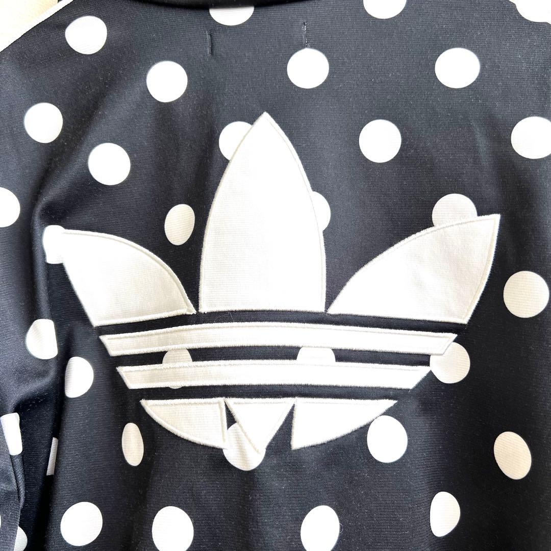 希少L◆ アディダス ドット ジャージ トラック ジャケット adidas 水玉