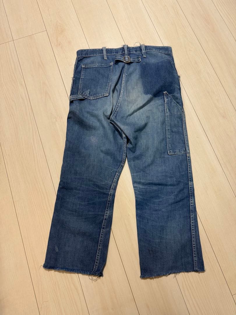 50s–60s デニム ベイカーパンツ／ペインターパンツ