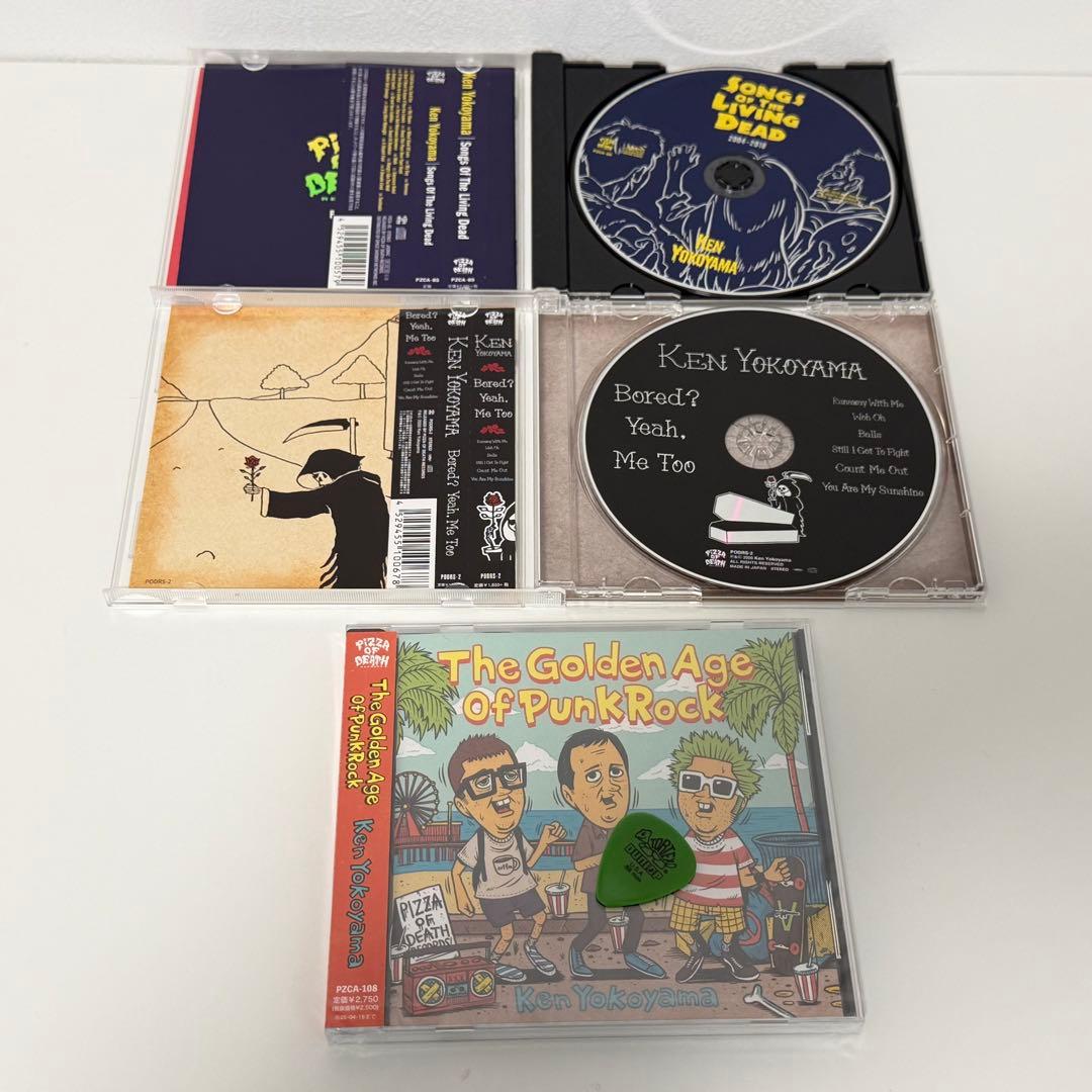 横山健 Ken Yokoyama CD3枚 ポスター 本人ピック セット チラシ