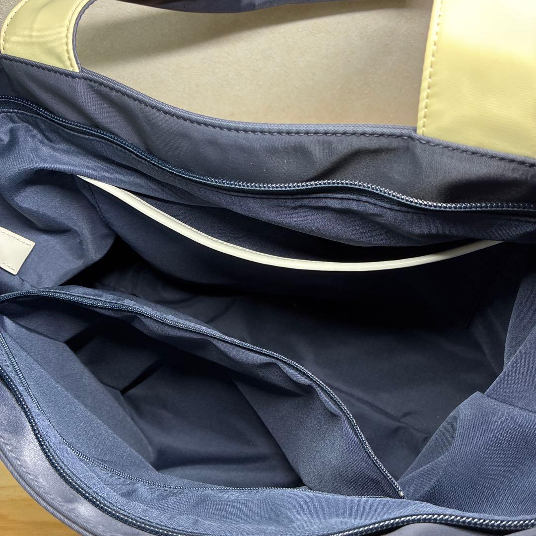 Kitamura トートバッグ 濃紺 ネイビー A4可