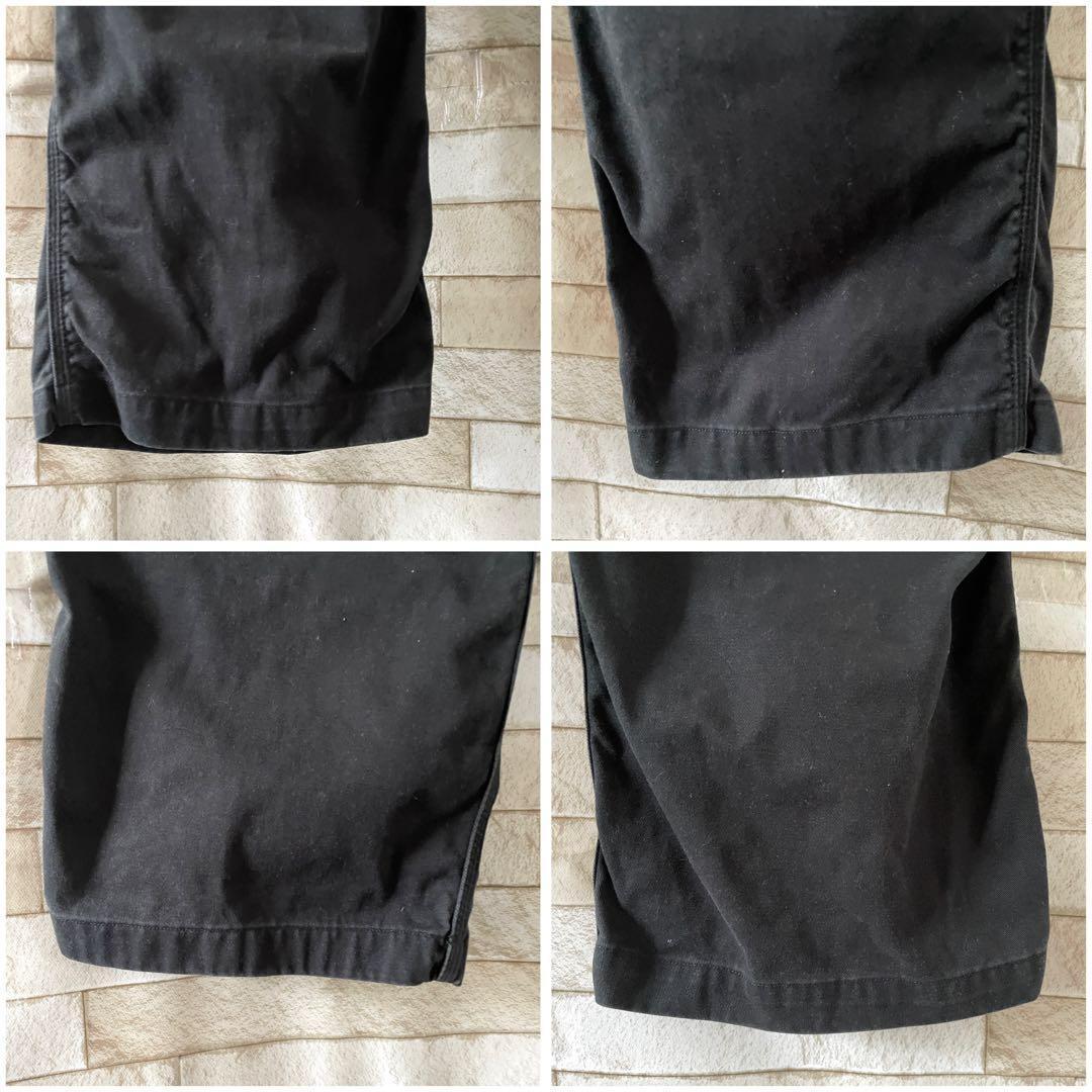 カーハート ワークパンツ 刺繍ロゴ ブラック 黒 40×30