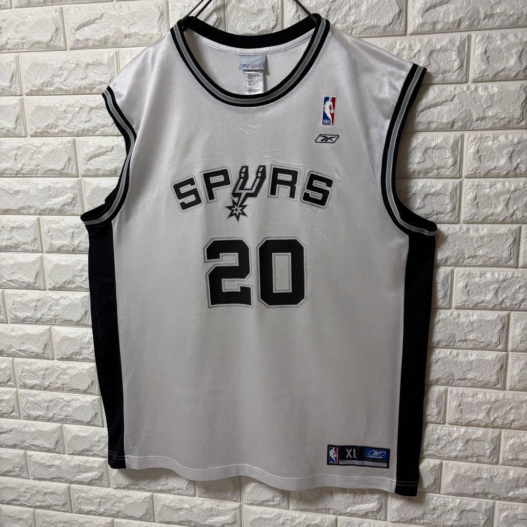 【REEBOK】バスケシャツ NBA サンアントニオ・スパーズ ジノビリ 20