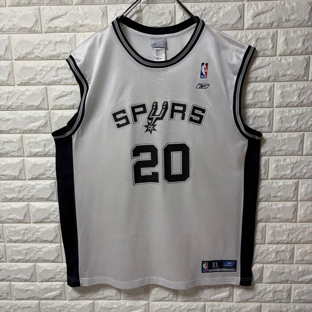 【REEBOK】バスケシャツ NBA サンアントニオ・スパーズ ジノビリ 20