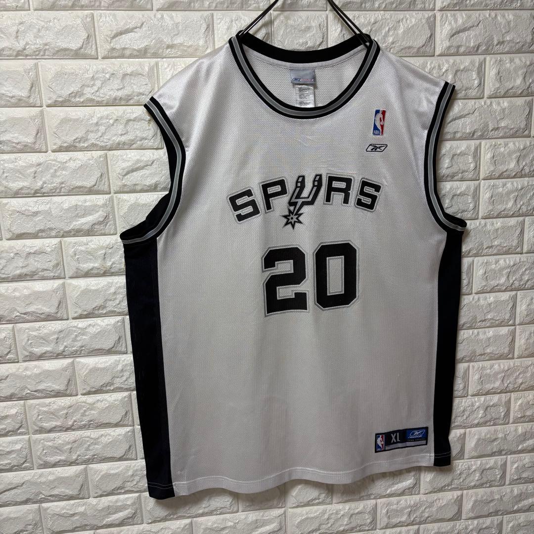 【REEBOK】バスケシャツ NBA サンアントニオ・スパーズ ジノビリ 20