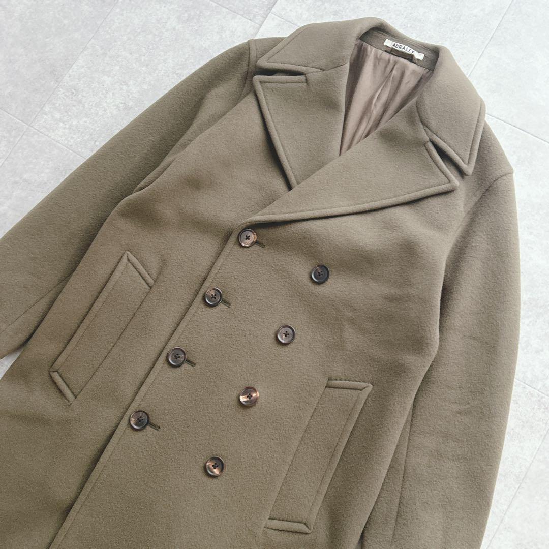 AURALEE オーラリー BEAVER MELTON LONG P-COAT