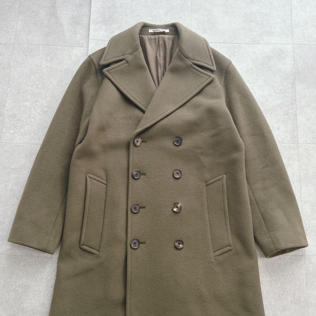 AURALEE オーラリー BEAVER MELTON LONG P-COAT