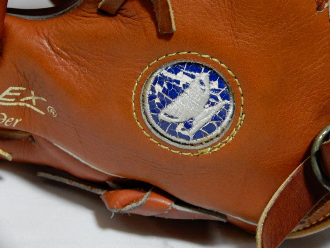 70～80's　ミズノ　ワールドウイン　青カップ　軟式野球グローブ　デッド!