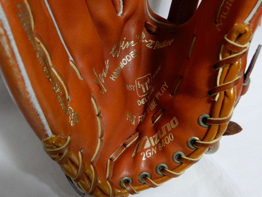 70～80's　ミズノ　ワールドウイン　青カップ　軟式野球グローブ　デッド!