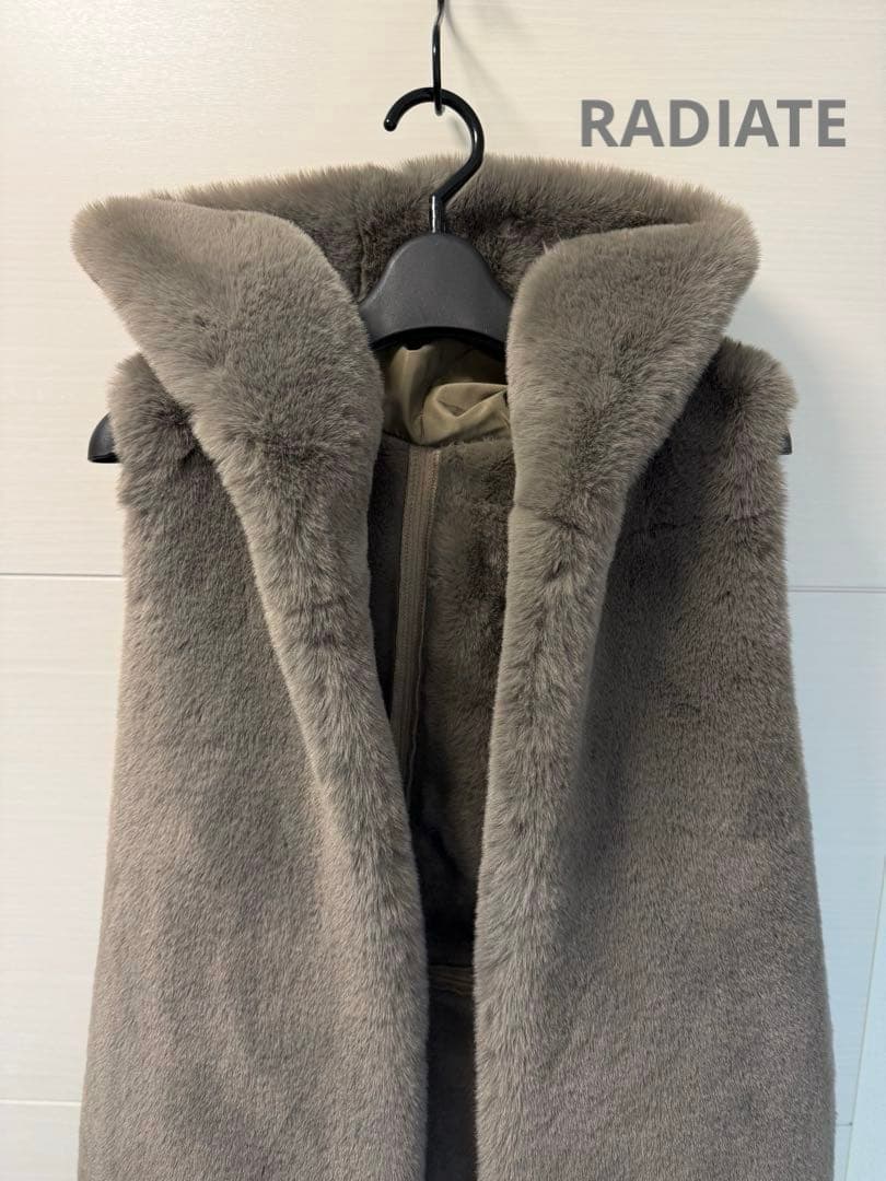 ヤマダヤ　RADIATE MD-058 9号グレー フーデッドファーベスト