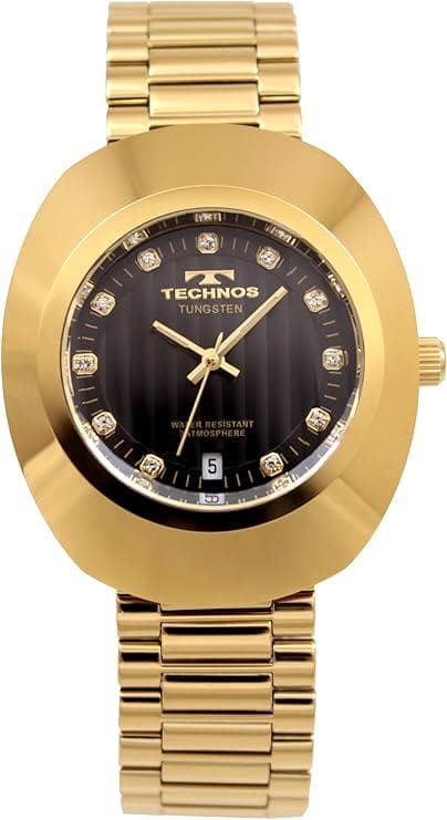 78テクノス] 腕時計 タングステン デイト T9C12GB メンズ