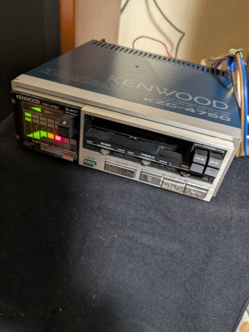 レトロ カセットカーディオ Kenwood KZC-4750 動作品