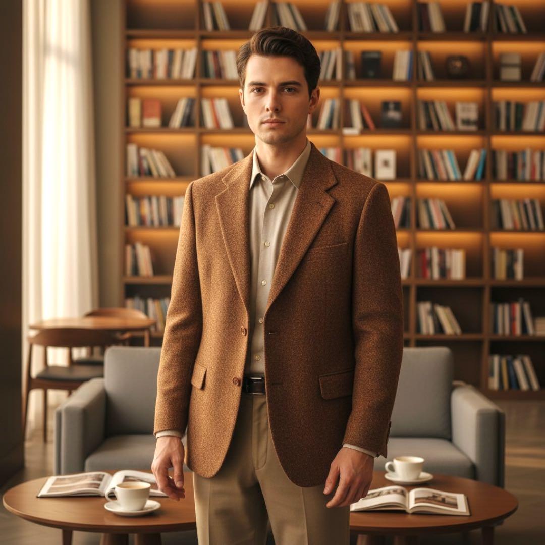 美品 Paul smith ハリスツイード　ブラウン　ジャケット　復刻　良好