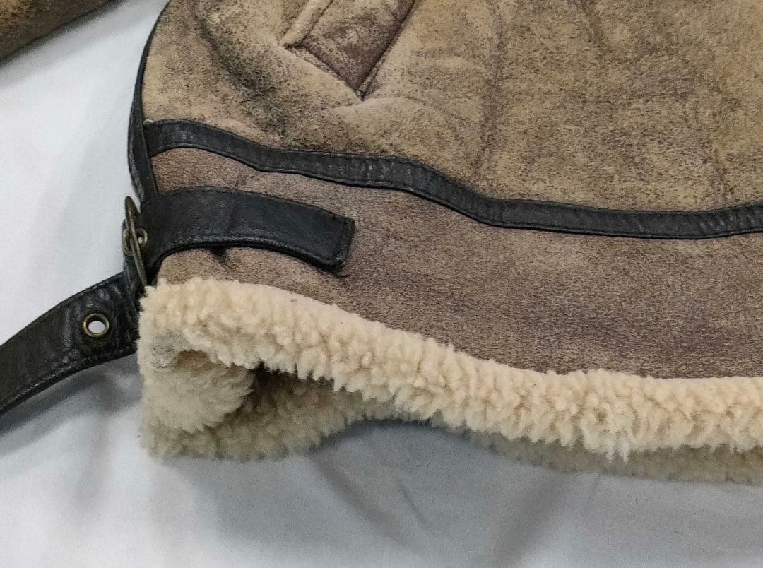 希少LサイズPOTTAR USA製 ムートン フライトジャケット B-3