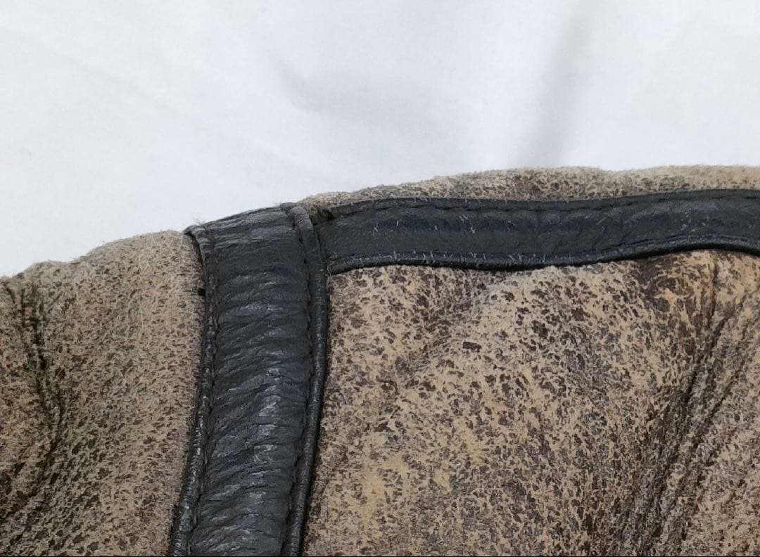 希少LサイズPOTTAR USA製 ムートン フライトジャケット B-3